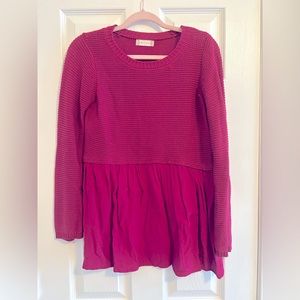 Altard State Cranberry Babydoll Top